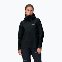 Kurtka przeciwdeszczowa damska NORRONA Falketind Gore-Tex. Czarne kurtki NORRONA, s, bez wzorów, z gore-texu, bez kaptura, trekkingowe, gore-tex. Za 2,479.00 zł.