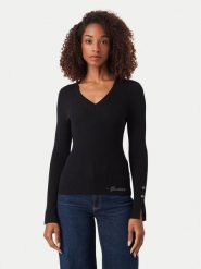 Guess Sweter W6YR10 Z0949 Czarny Slim Fit. Czarne swetry Guess, m, z aplikacjami, z wiskozy, bez ramiączek. Za 344.99 zł.