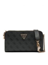 Guess Torebka HWESG9 51012 Czarny. Czarne listonoszki Guess, z aplikacjami, ze skóry, bez dodatków. Za 269.99 zł.
