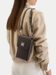 Nine West Torebka EO-Bowery Noir-BW-B31610R Brązowy. Brązowe listonoszki Nine West, bez wzorów, z materiału, bez dodatków. Za 159.99 zł.