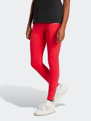 Adidas Legginsy funkcyjne w kolorze czerwonym rozmiar: L. Czerwone legginsy adidas, bez wzorów, sportowe. Za 107.95 zł.