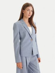 BOSS Marynarka Jia 9 50542010 Niebieski Slim Fit. Niebieskie marynarki i żakiety Boss, bez wzorów, z wełny, bez ramiączek. Za 1,849.00 zł.