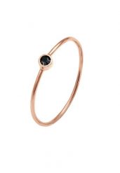 Elli Damski do łączenia minimalistyczny filigranowy z kryształami w srebrze 925 Sterling Silver Pierścionki 1 ct. Szare pierścionki Elli, srebrne. Za 328.99 zł.
