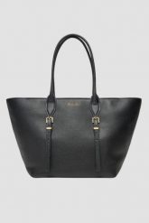 MICHAEL KORS Czarna shopperka skórzana. Czarne shopper bag Michael Kors, bez wzorów, ze skóry, biznesowe, bez dodatków. Za 1,799.99 zł.