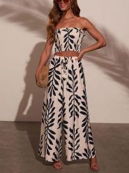 Milan Kiss Spodnie w kolorze beżowo-granatowym rozmiar: M. Brązowe spodnie materiałowe Milan Kiss, bez wzorów, z materiału, z podwyższonym stanem. Za 130.99 zł.