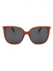 Polaroid Damskie okulary przeciwsłoneczne w kolorze jasnobrązowo-czarnym rozmiar: 56. Brązowe okulary przeciwsłoneczne Polaroid, bez wzorów, z tworzywa sztucznego, szklane. Za 169.95 zł.