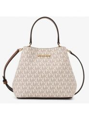 Michael Kors Torebka w kolorze kremowo-brązowym - 18 x 16 x 10 cm rozmiar: onesize. Brązowe torebki klasyczne Michael Kors, bez wzorów, z materiału, przez ramię, bez dodatków. Za 1,071.14 zł.