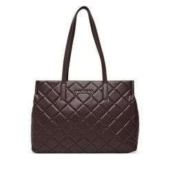 Torebka Valentino. Brązowe shopper bag Valentino, bez wzorów, bez dodatków. Za 699.99 zł.