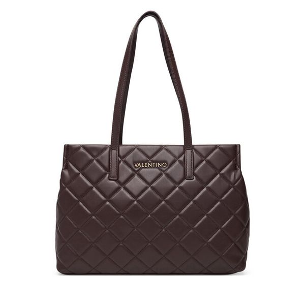 Torebka Valentino. Brązowe shopper bag Valentino, bez wzorów, bez dodatków. Za 699.99 zł.