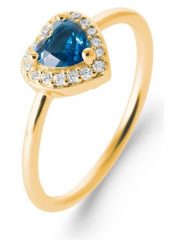 L'Atélier Précieux Pozłacany pierścionek z cyrkoniami rozmiar: 52. Żółte pierścionki l'Atelier precieux, z cyrkonią, pozłacane. Za 130.99 zł.