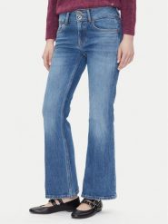 Pepe Jeans Jeansy PL204877 Niebieski Flare Fit. Niebieskie jeansy Pepe Jeans, bez wzorów, z bawełny. Za 339.99 zł.