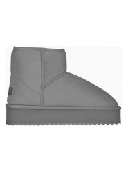 Geographical Norway Botki zimowe "Orgeat" w kolorze szarym rozmiar: 39. Szare botki Geographical Norway, bez wzorów, z futra, bez obcasa, bez zapięcia. Za 103.95 zł.