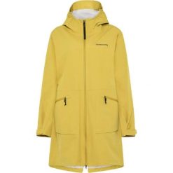 Parka dla kobiet Didriksons Eliana. Żółte płaszcze Didriksons, bez wzorów, bez kaptura. Za 879.99 zł.