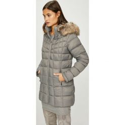 Answear - Kurtka/płaszcz 40JKT14362F. Szare kurtki ANSWEAR, l, bez wzorów, z materiału, bez kaptura. W wyprzedaży za 199.90 zł.