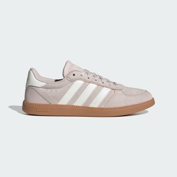 Buty Breaknet Sleek. Białe buty trekkingowe adidas, bez wzorów, bez zapięcia, trekkingowe. Za 299.00 zł.