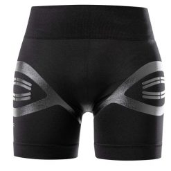 Spodenki Floky Shorts Performer Woman Krótkie Spodnie Damskie. Czarne szorty sportowe FLOKY, z aplikacjami, z materiału, na fitness i siłownię. Za 336.70 zł.