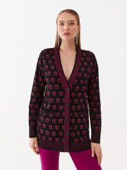 Pinko Kardigan 101562 A112 Czarny Regular Fit. Czarne swetry Pinko, xs, bez wzorów, z wiskozy, bez ramiączek. Za 579.99 zł.