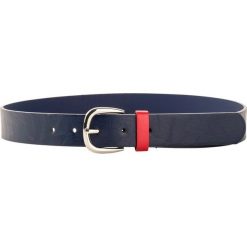 Pasek bonprix ciemnoniebiesko-czerwony. Niebieskie paski bonprix, bez wzorów. Za 29.99 zł.