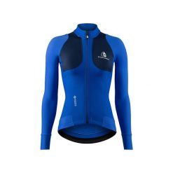 Kurtka damska Etxeondo Teknika Gore-Tex WindStopper. Niebieskie kurtki ETXEONDO, bez wzorów, z gore-texu, sportowe, bez kaptura. Za 890.10 zł.