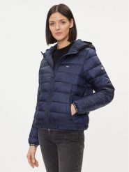 Tommy Jeans Kurtka puchowa Quilted DW0DW09350 Granatowy Regular Fit. Niebieskie kurtki Tommy Jeans, na zimę, xs, bez wzorów, z jeansu, bez kaptura. Za 419.99 zł.