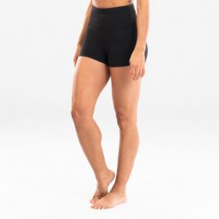 Spodenki do tańca nowoczesnego damskie Starever wysoki stan. Czarne szorty STAREVER, bez wzorów, z elastanu, sportowe. Za 54.99 zł.