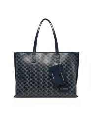 KARL LAGERFELD Torebka A1W30183 Granatowy. Niebieskie shopper bag KARL LAGERFELD, bez wzorów, ze skóry, bez dodatków. Za 619.99 zł.