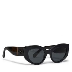 Okulary przeciwsłoneczne Salvatore Ferragamo. Czarne okulary przeciwsłoneczne Salvatore Ferragamo, bez wzorów. Za 1,239.00 zł.