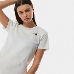 T-Shirt Simple Dome Rozmiar L Bialy - 4T1A-FN4. Białe t-shirty The North Face, l, bez wzorów, sportowe, bez kołnierzyka, bez ramiączek. Za 113.00 zł.