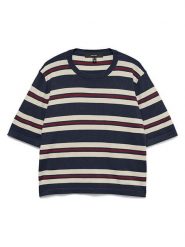 Vero Moda Sweter w kolorze granatowo-kremowym rozmiar: L. Niebieskie swetry Vero Moda, l, bez wzorów, bez ramiączek. Za 85.95 zł.