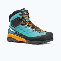 Buty trekkingowe damskie SCARPA Mescalito TRK GTX. Niebieskie trekkingi Scarpa, bez wzorów, z materiału, bez zapięcia. Za 1,099.00 zł.