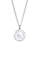 Elli Damski wisiorek spirala mieniąca się kryształami ze srebra próby 925 sterling silver Naszyjniki 1 ct. Szare naszyjniki Elli, z materiału, srebrne. Za 203.99 zł.