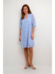 CULTURE Sukienka w kolorze błękitnym rozmiar: XL. Niebieskie sukienki Culture, na co dzień, xl, bez wzorów, bez kołnierzyka, bez ramiączek, midi, proste. Za 139.54 zł.