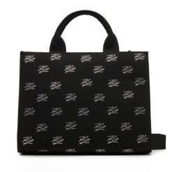 Torebka KARL LAGERFELD. Czarne torebki klasyczne KARL LAGERFELD, bez wzorów, klasyczne, bez dodatków. Za 519.99 zł.