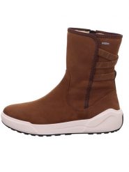 Legero Skórzane botki "Cosy Snuff" w kolorze brązowym rozmiar: 40. Brązowe botki Legero, bez wzorów, z gore-texu, eleganckie, bez obcasa, bez zapięcia. Za 457.95 zł.