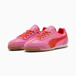 Buty sportowe damskie Puma ARIZONA ENRGY 40383101. Czerwone buty treningowe Puma, bez wzorów, z gumy, bez zapięcia. Za 298.49 zł.