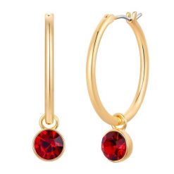 Lulu & Jane Kolczyki z mosiadzu w kolorze zlotym z krysztalem 1 ct Damski. Żółte kolczyki Lulu & Jane, z kryształem, szklane. Za 149.99 zł.