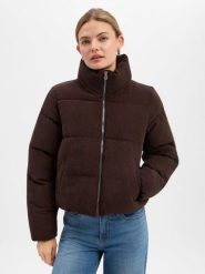 ONLY Damowa pikowana kurtka z sztruksu Kobiety Sztruks brązowy, XL. Brązowe kurtki ONLY, na zimę, xl, bez wzorów, ze sztruksu, bez kaptura. Za 299.95 zł.