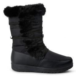 Damskie turystyczne buty zimowe Valdare Hi. Czarne buty trekkingowe Dare 2b, na zimę, bez zapięcia. W wyprzedaży za 449.99 zł.