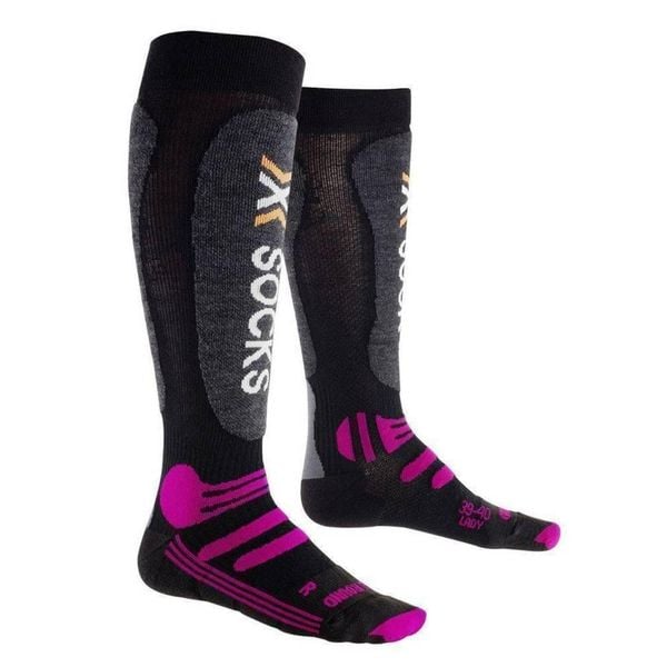 Skarpety narciarskie X-Socks Ski All Round. Czarne skarpetki X-Socks, bez wzorów, z materiału. Za 54.56 zł.