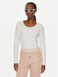 Liu Jo Sport Bluzka TF4077 JS088 Biały Regular Fit. Białe t-shirty sportowe Liu Jo Sport, xl, bez wzorów, z bawełny, bez ramiączek. Za 199.99 zł.