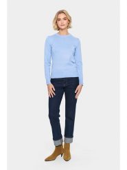 SAINT TROPEZ Sweter w kolorze błękitnym rozmiar: M. Niebieskie swetry Saint Tropez, m, bez wzorów, bez ramiączek. Za 113.90 zł.