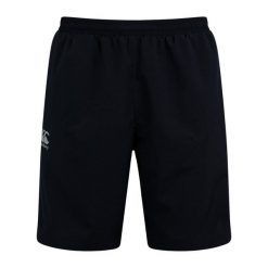 Tkane szorty sportowe Canterbury. Czarne szorty sportowe CANTERBURY, bez wzorów, na fitness i siłownię. Za 264.50 zł.