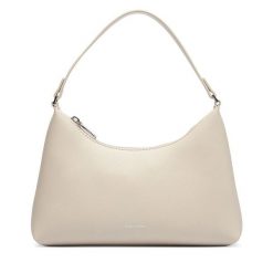 Torebka Calvin Klein. Białe torebki klasyczne Calvin Klein, bez wzorów, klasyczne, bez dodatków. Za 369.99 zł.