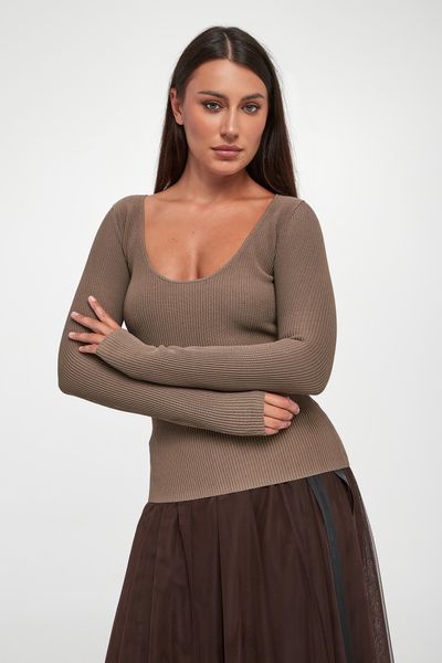 Bluzka damska w prażki ARMANI EXCHANGE. Bluzki Armani Exchange, l, bez wzorów, bez kołnierzyka, bez ramiączek. Za 609.00 zł.