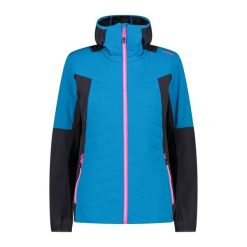 Damska kurtka z kapturem CMP. Niebieskie kurtki CMP, bez wzorów, sportowe, z kapturem. W wyprzedaży za 527.85 zł.