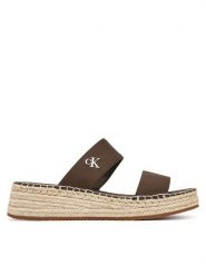 Calvin Klein Jeans Espadryle Sporty Rope Mg Lth Webbing YW0YW01704 Brązowy. Brązowe espadryle Calvin Klein Jeans, bez wzorów, z jeansu, sportowe, bez obcasa. Za 229.99 zł.