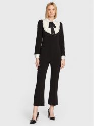 Red Valentino Kombinezon 1R3VEB70691 Czarny Slim Fit. Czarne sukienki Red Valentino, bez wzorów, z syntetyku, bez kołnierzyka, bez ramiączek. Za 2,859.00 zł.