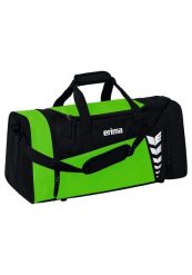 Torba sportowa Erima Six Wings. Czarne torby sportowe Erima, bez wzorów, z materiału, na ramię. Za 89.99 zł.