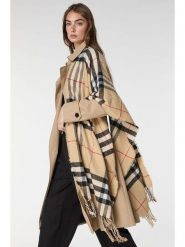 Lucky Bees Szal w kolorze beżowym - 180 x 70 cm rozmiar: onesize. Brązowe szaliki i kominy Lucky Bees, bez wzorów, z materiału. Za 109.00 zł.