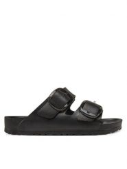 Birkenstock Klapki Arizona Big Buckle Eva 1029641 Czarny. Czarne klapki Birkenstock, bez wzorów, z syntetyku, bez obcasa, bez zapięcia. Za 299.99 zł.